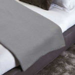 ПРОМО комплект - сиви поларени одеяла 130х160 см.  